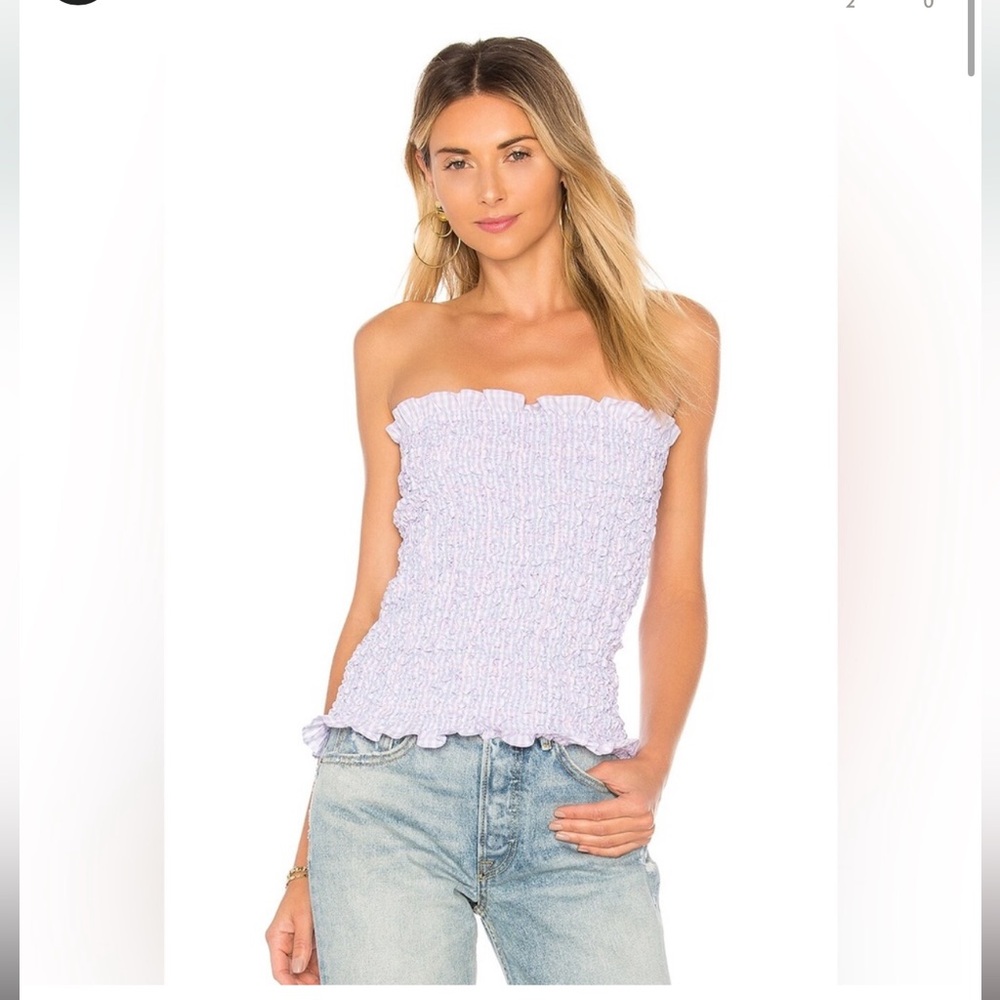 Petersyn smocked Polly tube top